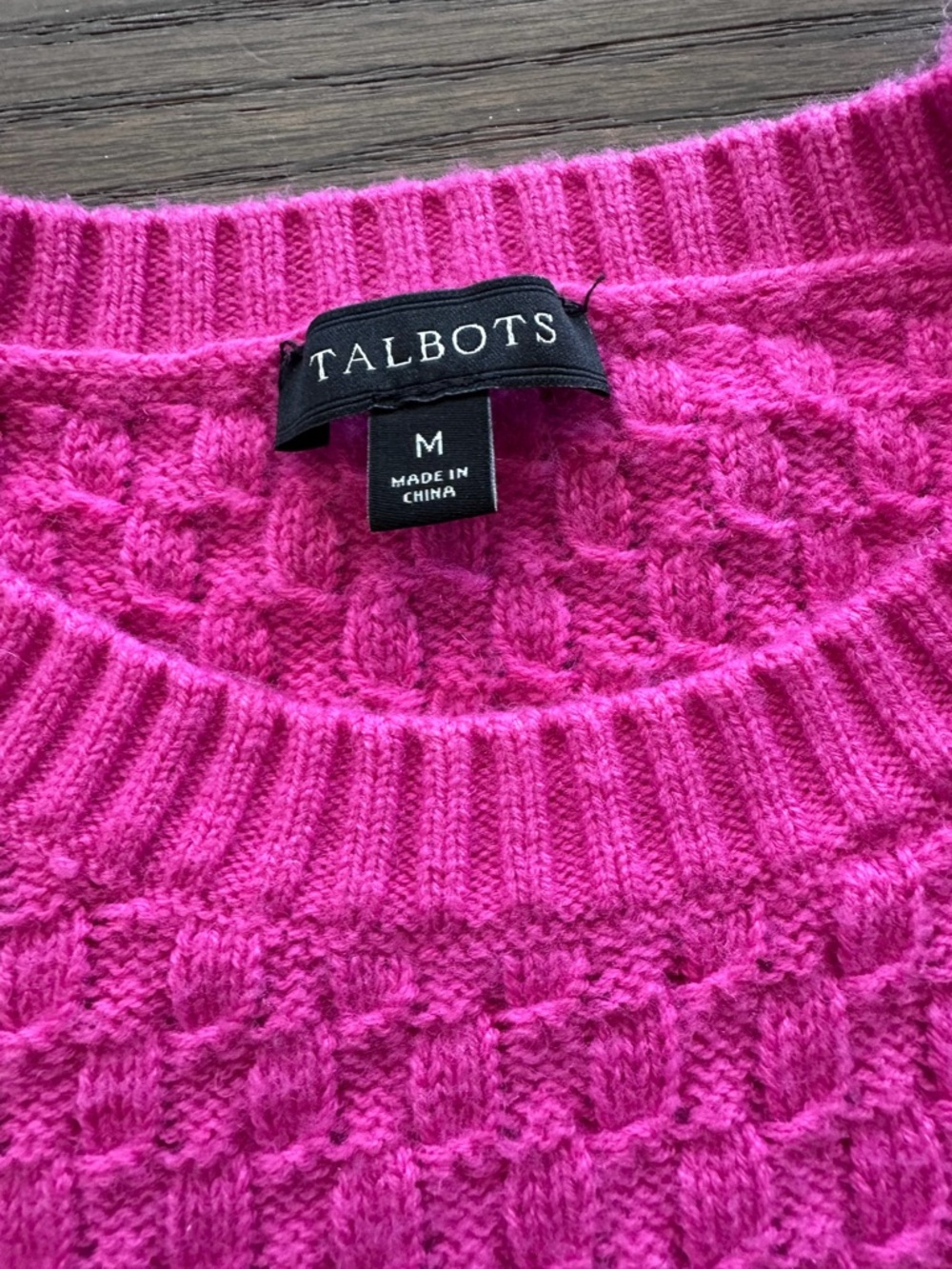 Talbots Pink Sweater - size medium - Picture 3 of 4